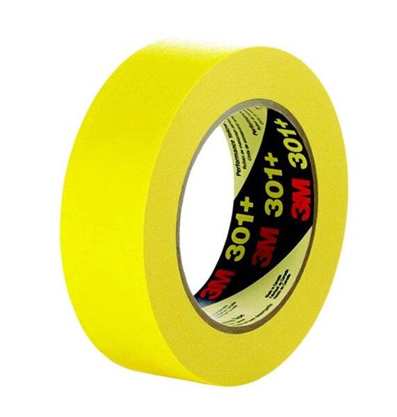Image of 3M Performance Yellow Masking Tape 301+, 2 per Roll